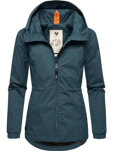 RAGWEAR Danka Damen Outdoorjacke, XXXL, petrol - Funktionsjacke mit wasserdichtem Obermaterial (Wassersäule 4.000 mm) und verstellbarer Kapuze, ideal für Outdoor-Aktivitäten und stylisch in urbanen Settings.
