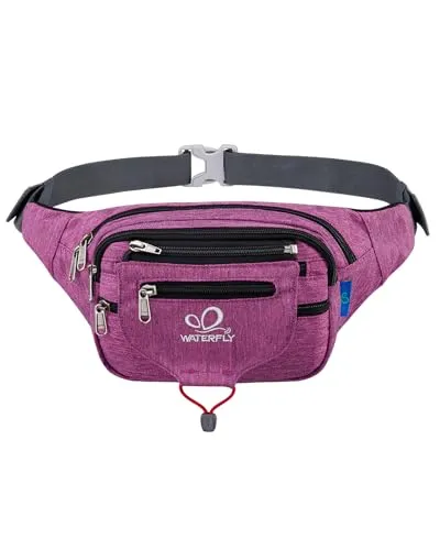 WATERFLY Bauchtasche Gürteltasche Damen und Herren Sport Hüfttasche für Laufen Fitness Joggen Wandern