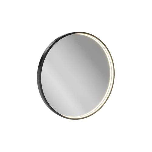 BadeDu VAAL LED-Spiegel Ø 60 cm – Moderner Wandspiegel mit Dimmfunktion - Badezimmer Wandspiegel mit hochwertiger LED-Beleuchtung, Touchsensor und Memoryfunktion für individuelle Lichtstärke – ideal für stilvolle Badezimmer.