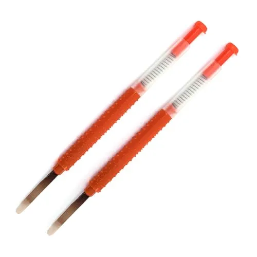 xtradefactory 2X IMKER UMLARVNADEL für Bienenlarven | 11 cm, Holz/Kunststoff | Umlarvlöffel, Bienenköniginnen Zucht, Imker Pfropfen, Bienennadel