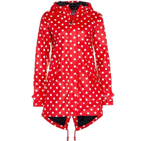 BMS Regenjacke rot 46 - Funktionsjacke aus 100% Baumwolle, ideal für nasse Tage und bietet optimalen Schutz vor Regen.