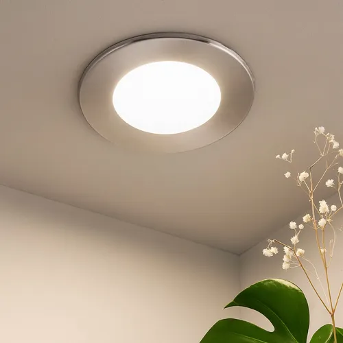 Vollmetall Einbaustrahler G4 12V mit Glasabdeckung