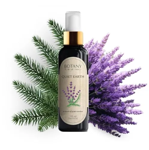 BotanyRoom® Lavendel raumspray für Ruhe und gut Schlaf. - Natürlicher Ätherisches Ölnebel zur Stressreduzierung und Angstbewältigung, Kissenspray (100 ml, Lavendel)