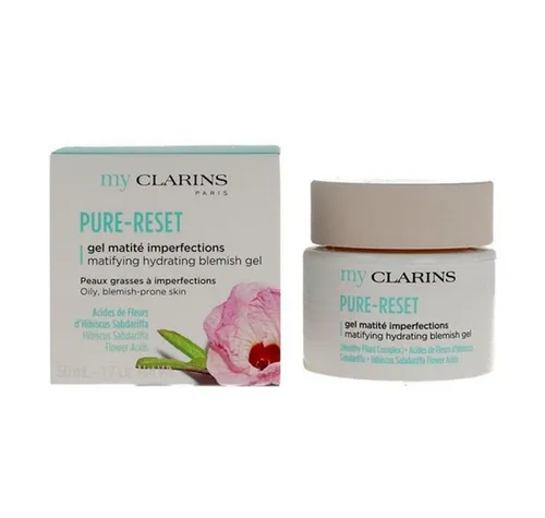 CLARINS myCLARINS Pure-Reset Matifying Hydrating Blemish Gel 50 ml - Sonstige Gesichtspflegeartikel, mattierendes Gel für ölige Haut mit Unreinheiten, angereichert mit Bio-Kokoswasser und Alpenrose-Extrakt für einen gesunden Glow.