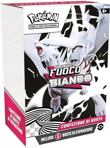 Pokémon: Packung mit Booster-Packs Scharlachrot und Violett – weißes Feuer des Pokémon TCG (sechs Erweiterungspackungen)