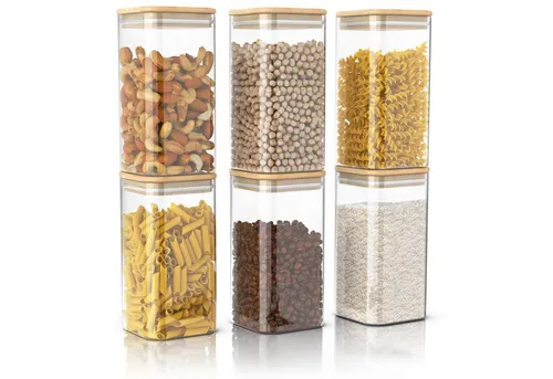 Arendo Glasbehälter-Set 6x 1,2 L – luftdicht & nachhaltig von Arendo