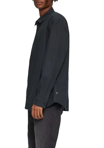 QS Regular Fit: Fein kariertes Baumwollhemd