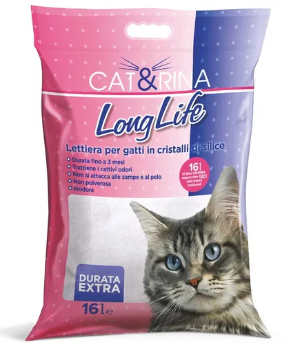 Long Life Katzenstreu in Quarzkristallen 16 Liter Cat&rina von Cat&rina