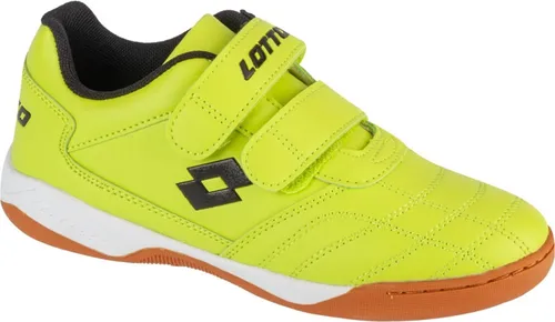 Lotto Sneaker Lime/Black für Kinder, Größe 35 EU - Sportlicher Klettverschluss-Sneaker von Lotto, ideal für Hallensportarten und Freizeit, in kinderfußgerechter Passform für optimalen Tragekomfort.