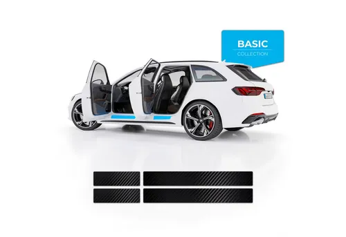 Blackshell Lackschutzfolie Blackshell Universal Einstiegsleisten Schutzfolien, (Set, 4 Teilig), Extra starke Lackschutzfolie für alle glatten Oberflächen