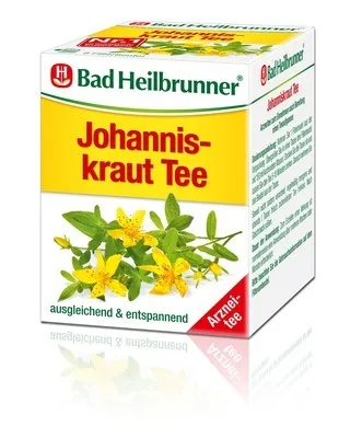 BAD HEILBRUNNER Johanniskrauttee Filterbeutel 12 g - Beruhigender Johanniskrauttee in praktischen Filterbeuteln, ideal zur Unterstützung der emotionalen Balance und für entspannende Momente.