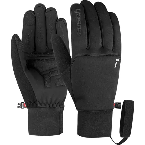 Reusch Backcountry Touch-tec black/silver (7702) - Unisex Handschuhe - Funktionale Handschuhe für Skitourengeher, winddicht und touchscreen-kompatibel für mühelose Smartphone-Nutzung bei kalten Temperaturen.