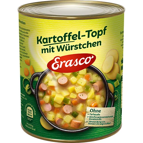 Erasco Kartoffeltopf mit Würstchen
