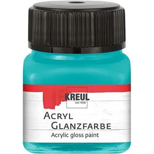Kreul Acryl Glanzfarben türkis 20ml Glas 100ml/12,45 Euro