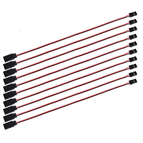 MakerHawk 10 x Servokabel Verlängerungskabel 320mm 12,59 inch 3 Pin Kabel Männlich zu Weiblich JR Stecker für RC Servo MG995, MG996R, SG90