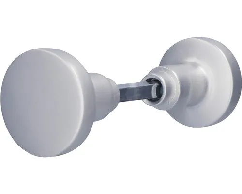 Knopfdrückerpaar Ø 50 mm Alu silber