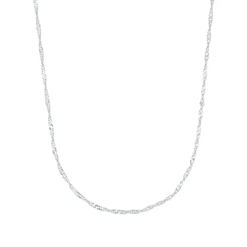 Amor Collierkettchen Classics, 925 Sterling Silber - Elegante Damen-Halskette aus 925 Sterling Silber mit praktischen Federring-Verschluss. Ideal für stilvolle Kombinationen oder als Geschenk in einer Schmuckbox.
