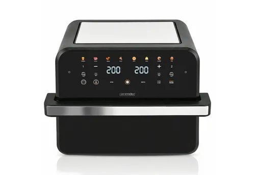 Arendo Heißluftfritteuse XXL mit 2 Kammern, 12L