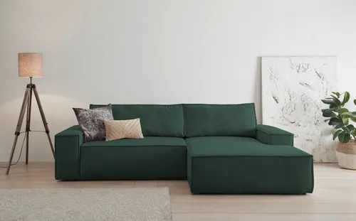 Home affaire Ecksofa SHERWOOD Schlafsofa 267 cm in grün von Home Affaire