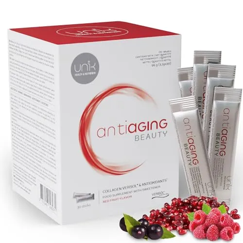 Kollagen Peptide Pulver mit Vitamin C Für Haut + Haare + Nägel for Women Verisol Kollagen Hydrolysat Komplex Beauty Collagen Hyaluron Powder Complex