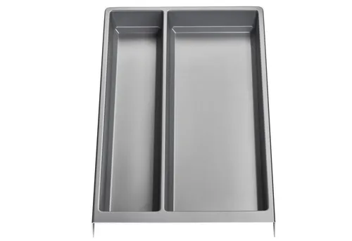 SO-TECH® Schubladeneinsatz SEPARADO Individual (300 x 474 x 51 mm) ab 40cm Schrankbreite (1 St), Mehrzweckeinsatz silbergrau genarbt für große Küchenutensilien