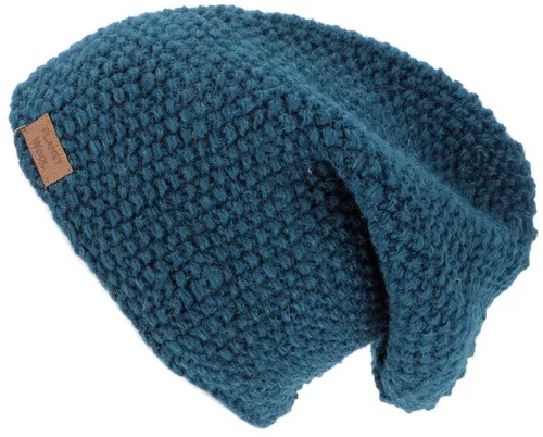 Guru-Shop Strickmütze Lange Beanie Mütze, handgestrickte Mütze aus..