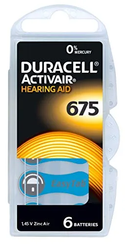 Produktbild Duracell Easytab, Typ 675, 6er Blister