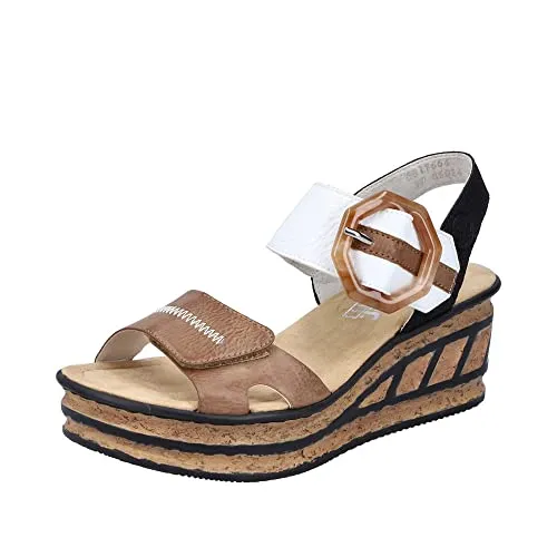 Rieker Damen Sandalen 68176 in beige von Rieker