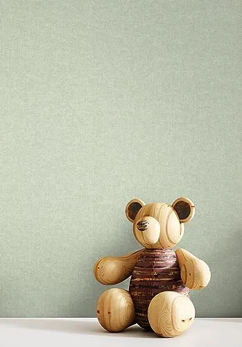 Newroom Vliestapete Grün - Moderne Einfarbige Tapete in Salbei - Tapeten für Wohnzimmer, Schlafzimmer und Küche in Leinenoptik, robust und strapazierfähig für eine kindgerechte Atmosphäre.