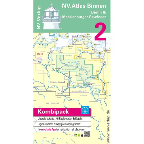 NV. Binnenband 2 - Berlin & Mecklenburger Gewässer # Sportbootkarten NV-Verlag