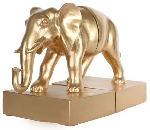 Urban Jungle Buchstützen Elephant Buchständer Elefantenfigur Gold Tierfigur