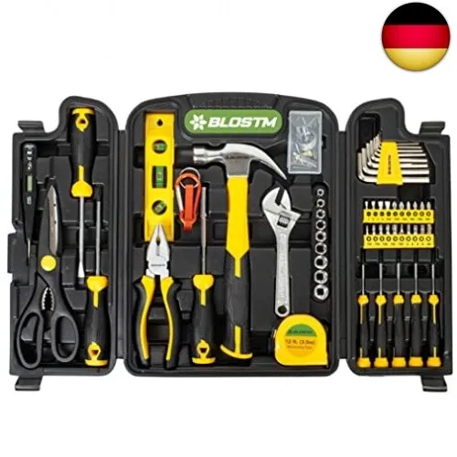 BLOSTM 54-teiliges Werkzeugset – Büro- und Heimwerkzeug-Set mit wichtigen Ha