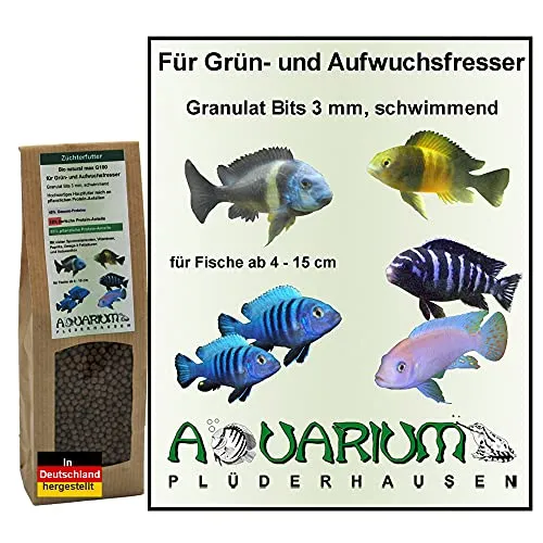Ausgewachsene pflanzenfressende Süßwasserfische,Grün-/Aufwuchsfresser,110g/250ml