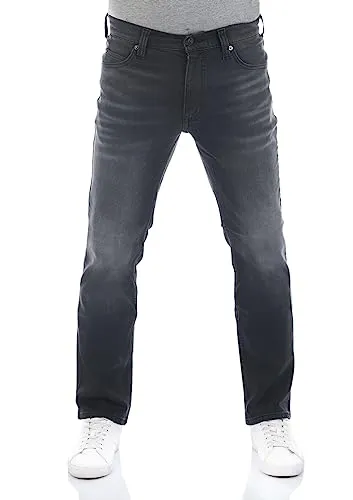 MUSTANG Jeans Herren Stretch Straight Fit Tramper Jeanshose Hose Denim, Länge:34L, Farbe:Dark (1014741-4000-882), Weite:44W