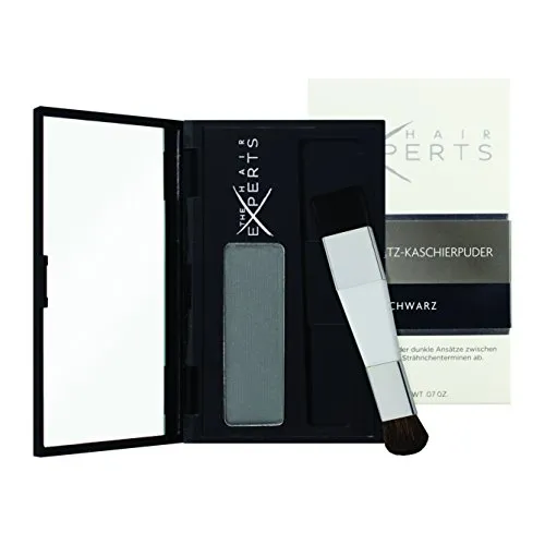 The Hair Experts Haaransatz-Kaschierpuder Schwarz, 2.1 g