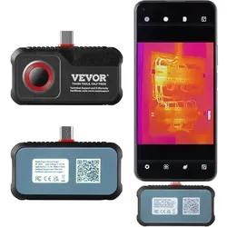 VEVOR Wärmebildkamera für Android - Car-Multimedia-Systeme mit beeindruckender 256 x 192 IR-Auflösung und 25 Hz Bildwiederholfrequenz für präzise Wärmebilder und detaillierte Analyse.
