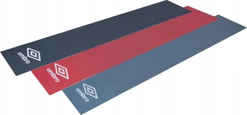 Umbro Fitnessbänder Set 3 Stücke - Multifunktionelles Fitnessband - 3 Widerstandsniveaus 4,5KG, 6,75KG und 9KG - Strapazierfähige Terra Band - Resistance Bands - Schwarz/Rot/Blau