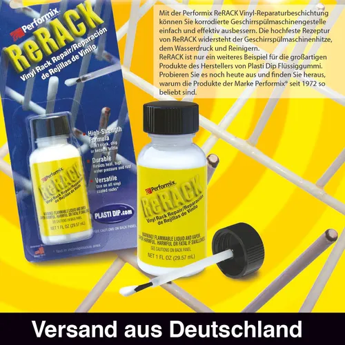 PlastiDip ReRack Geschirrkorb Reparatur  grau weiß silber-grau 30ml