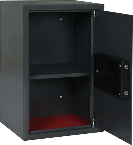 vidaXL Digitaler Safe mit Schloss Dunkelgrau 40 x 35 x 60 cm - Stahl Safe für sicheres Aufbewahren von Wertsachen, mit elektronischem Schloss für einfachen Zugang und modernem Design, ideal für Zuhause oder Büro.