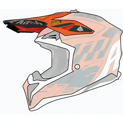 Airoh Aviator 3 Peak Rampage Orange Gloss - Stylischer Motorradhelm in Orange, gefertigt aus robustem Polyester, ideal für actionreiche Fahrten und mit praktischer Kamerahalterung für unvergessliche Erlebnisse.