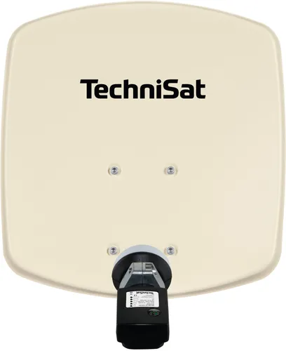 DIGIDISH 33 - Sat-Antenne mit integriertem Satfinder und V H-LNB, beige für optimale Empfangsqualität