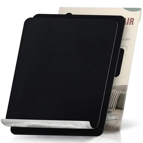 Flicken Selbstklebend Stoff, 23 x 28 cm 2 Stück Leinwand Selbstklebender Stoff, Schwarz, Wasserdichtes Leinwand Flicken Selbstklebend für Sofa Zelt Möbel Autositz Liege