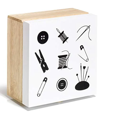 Prym 612587 Sortimentsbox Holz Motiv Nähen von Prym