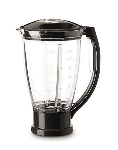 Moulinex xf634bb1 Standmixer - Mixbecher 1,5 Liter für Masterchef Küchenmaschine, abnehmbare Klingen für einfache Reinigung und vielseitige Nutzung