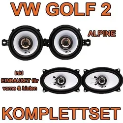 Alpine Komplettset für VW Golf 2