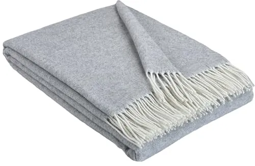 STTS International Merinowolldecke Faro in grau von STTS International