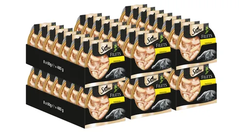 Sheba Filets Huhn 48x60g Katzenfutter Nassfutter - Leckeres Nassfutter für Katzen mit Huhn als Hauptzutat, ideal für eine ausgewogene Ernährung und hohe Akzeptanz bei anspruchsvollen Feinschmeckern.