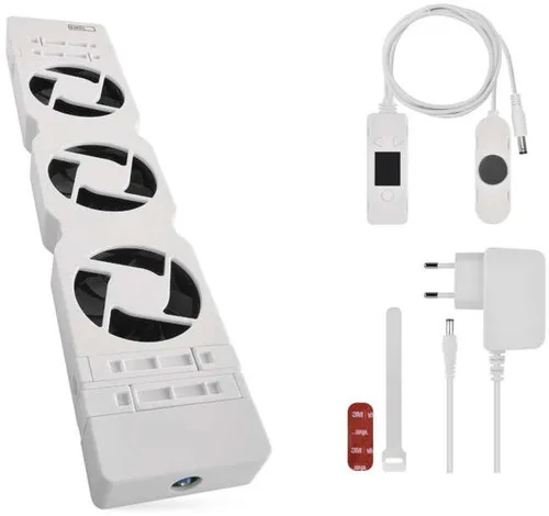 EMOS Heizung-Ventilator MONO - Bodenventilator mit Temperatursensor für effiziente Wärmeverteilung, senkt Heizkosten und CO2-Ausstoß durch verbesserte Luftzirkulation.