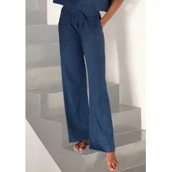 LASCANA Homewearhose blau-meliert Größe 32/34 von LASCANA 