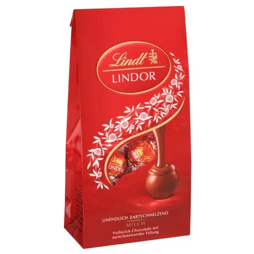 Lindt Lindor Kugeln Milch, Praline, 137g Beutel